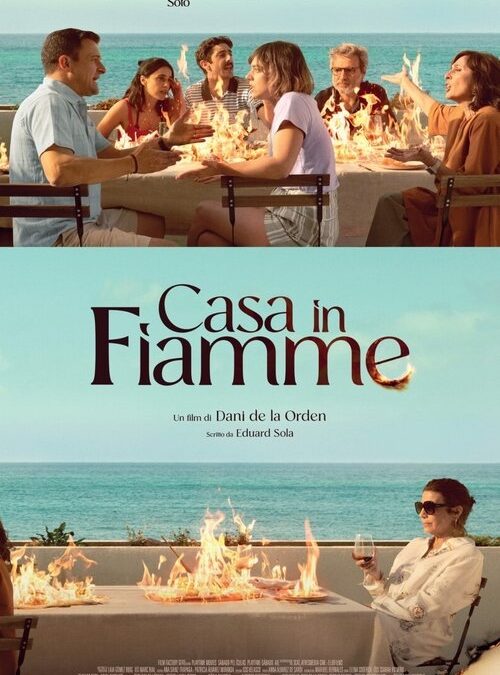 Casa in fiamme